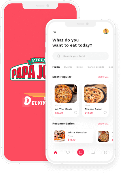 papa john's pizza delivery app