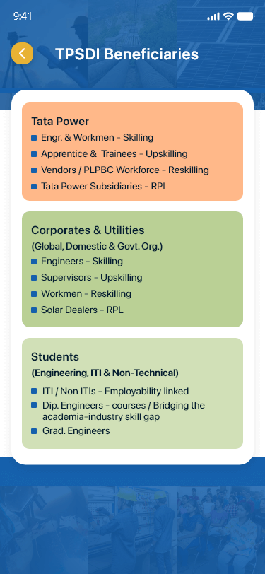 tata power skill development institute app